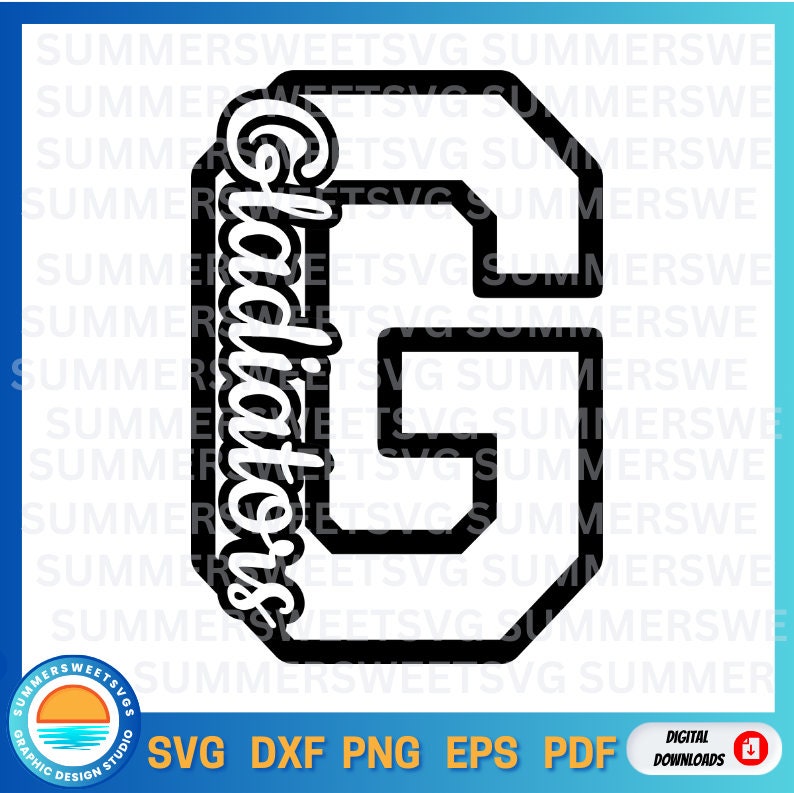 Gladiators svg, Cheerleader svg, School pride svg, cheer svg, school spirit svg,sublimation png, svg, dxf, cricut cut file, digital cut file image 4