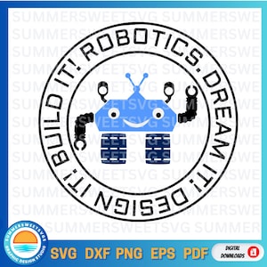 ROBOTYKA SVG, zespół robotyki, koszulka robotyki svg, klub robotyki, szkolny konkurs robotyki, pliki cricut svg, svg png pdf, plik tnący