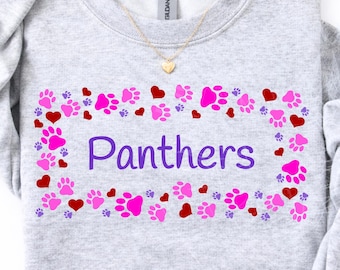 Pantera SVG, Cheerleaderka SVG, Nauczyciel SVG, Cheerleaderka SVG, Duch Zespołu SVG, Odcisk Łapy SVG, Plik Do Cięcia Obwodowego, SVG, DXF, PNG, PDF, Plik Do Cięcia Cyfrowego