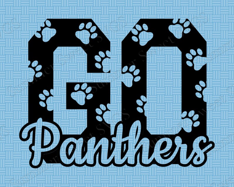 Download Panthers SVG Panther paw print svg go Panthers svg | Etsy