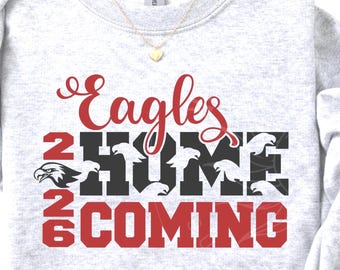 Eagles Homecoming 2026 svg, School Spirit Design,homecoming 2026,hoco 2026 spirit week svg, game day digital download