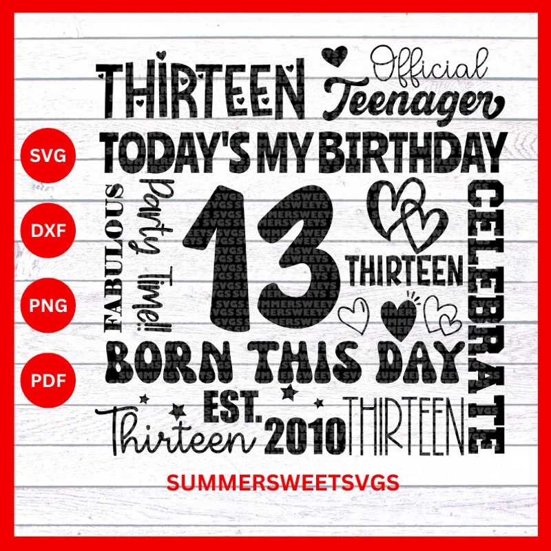 Official Teenager Svg - Etsy