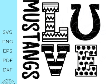 Mustangs svg, mustang png, mustang mascot svg, school spirit, love mustangs, football svg,cricut cut file,hores shoe silhouette, digital