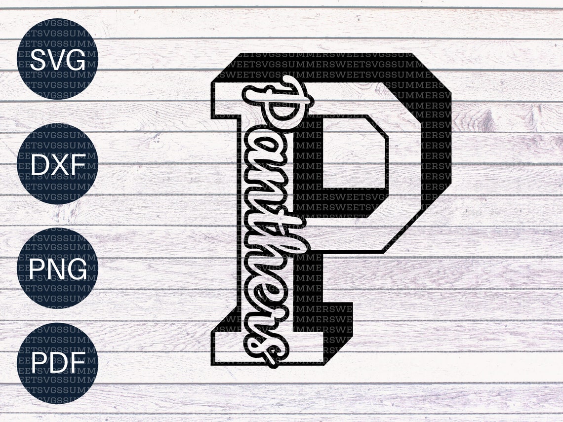 Panther svg Football SVG Football mom svg boys design team | Etsy