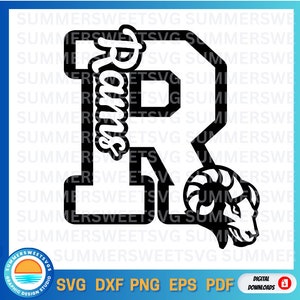 Rams SVG, maglietta da cheerleader svg, spirito di squadra, design studente insegnante, design ragazzi Rams, svg, png, dxf, file per cricut, download digitale