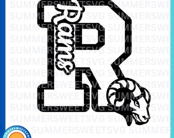 Rams SVG, cheer tshirt svg, team spirit, student teacher design, rams boys design, svg, png, dxf, files for cricut, digital download