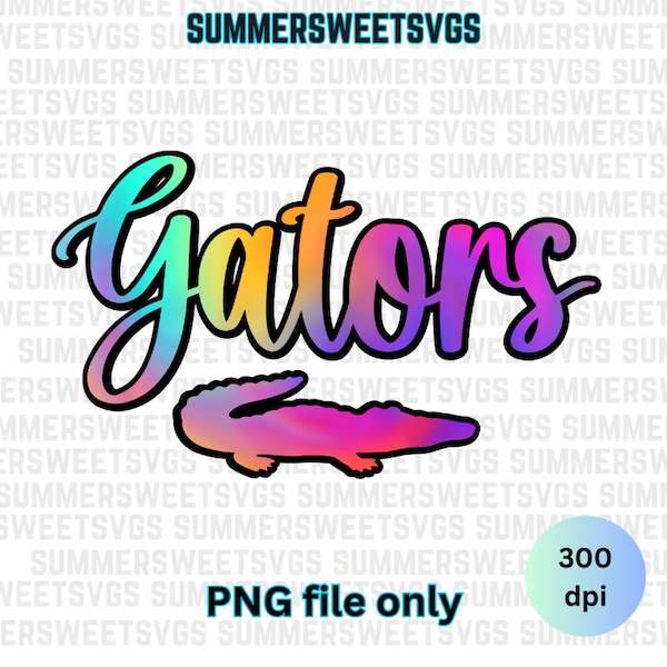 Gators PNG, Gators  sublimation design, Gators  tie dye look digital download for sublimation or printing