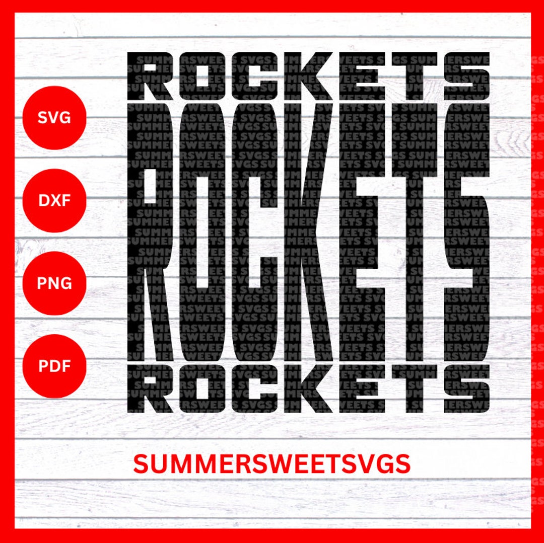 Rockets Svg, Rockets Png, Rocket Pdf, Rocket Pride Svg, Team Spirit Cut ...