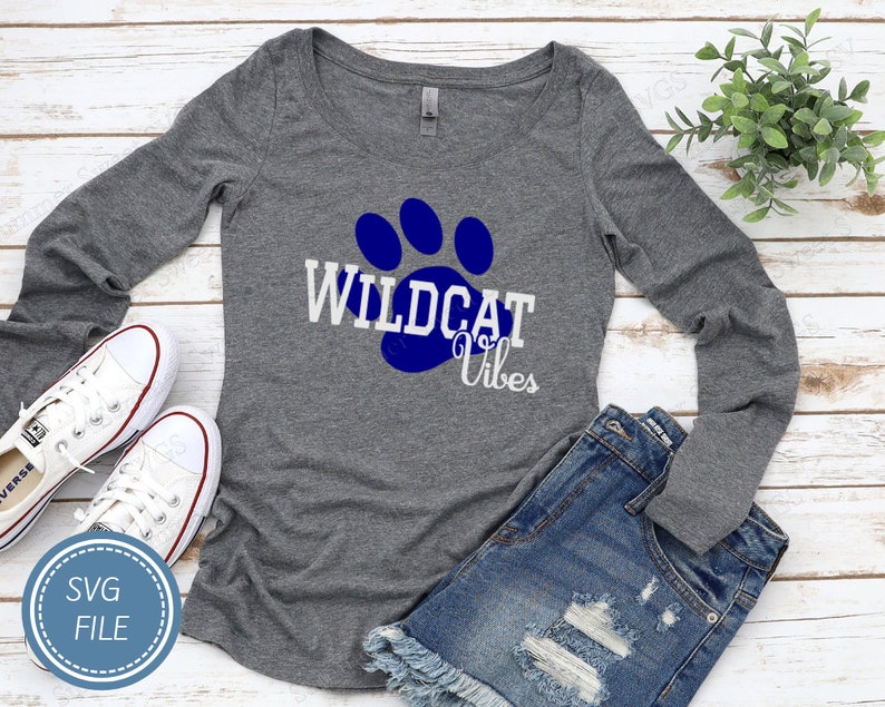 Wildcat SVG wildcat vibes wildcat cheer shirt svg wildcat | Etsy