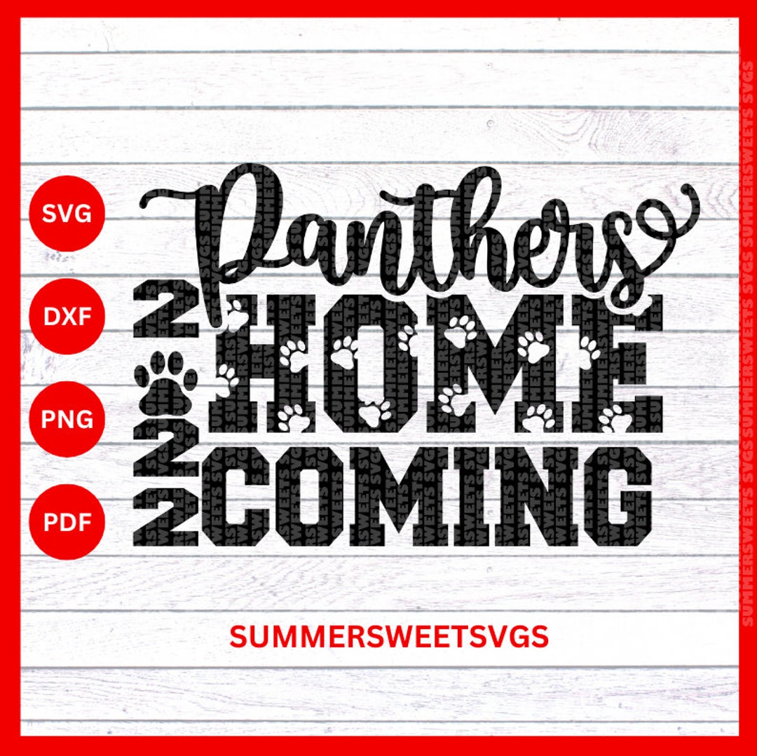 Homecoming 2022 Svg Panthers Svg File Homecoming Cut File - Etsy