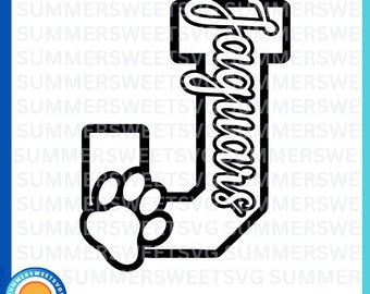 Jaguars Svg, Cheer svg, school pride svg, cheer mom, team spirit svg, paw print design svg, eps png, dxf, cricut cut files, digital cut file
