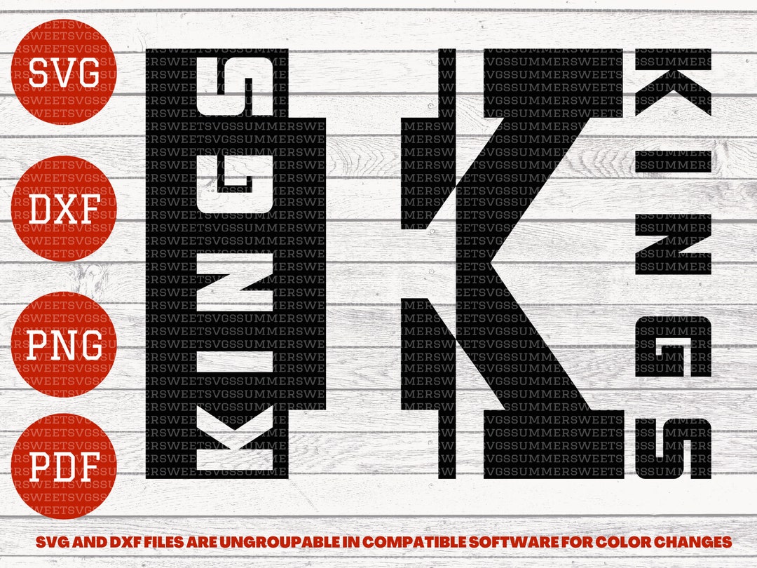 Kings Svg School Pride Cut File Monogram Design Sublimation - Etsy Israel
