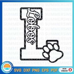 Lobos Svg, Cheer svg, school spirit svg, cheer mom, school pride svg, tshirt design svg, png, dxf, cricut cut file, digital cut file, boys