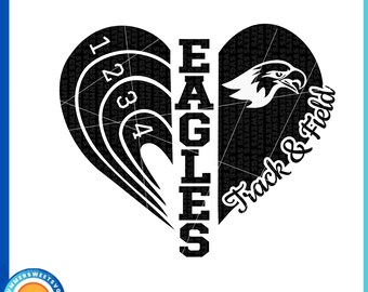 Eagles svg, track svg, track and field svg, team spirit svg, track design, svg, png, dxf, circut cut files , digital cut files
