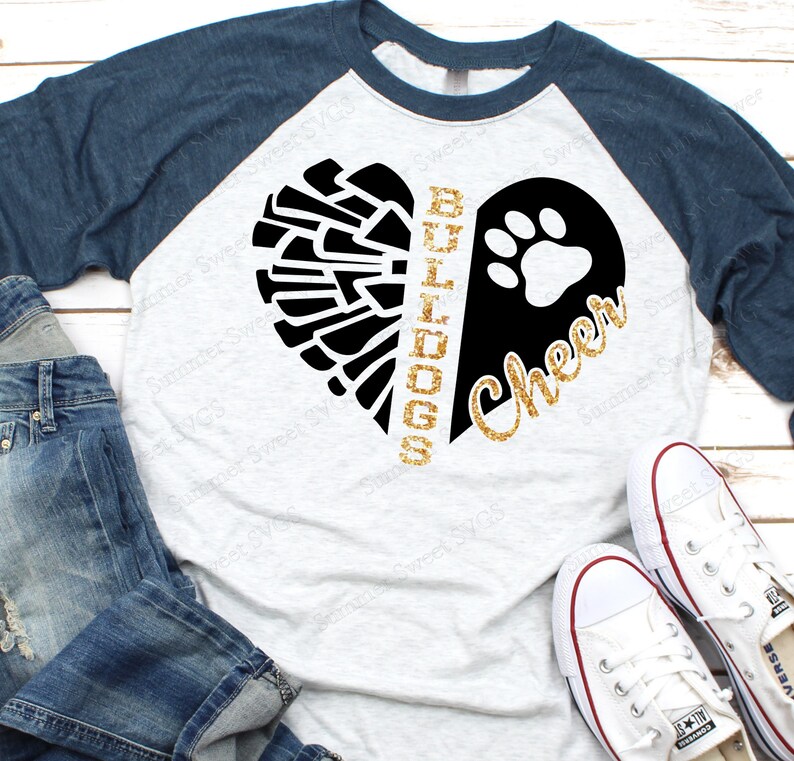 Cheer bulldogs SVG cheerleading bulldogs shirt svg cheer Etsy