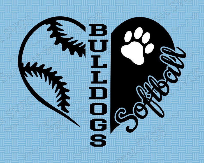 Bulldogs SVG softball svg Bulldogs softball shirt svg Etsy
