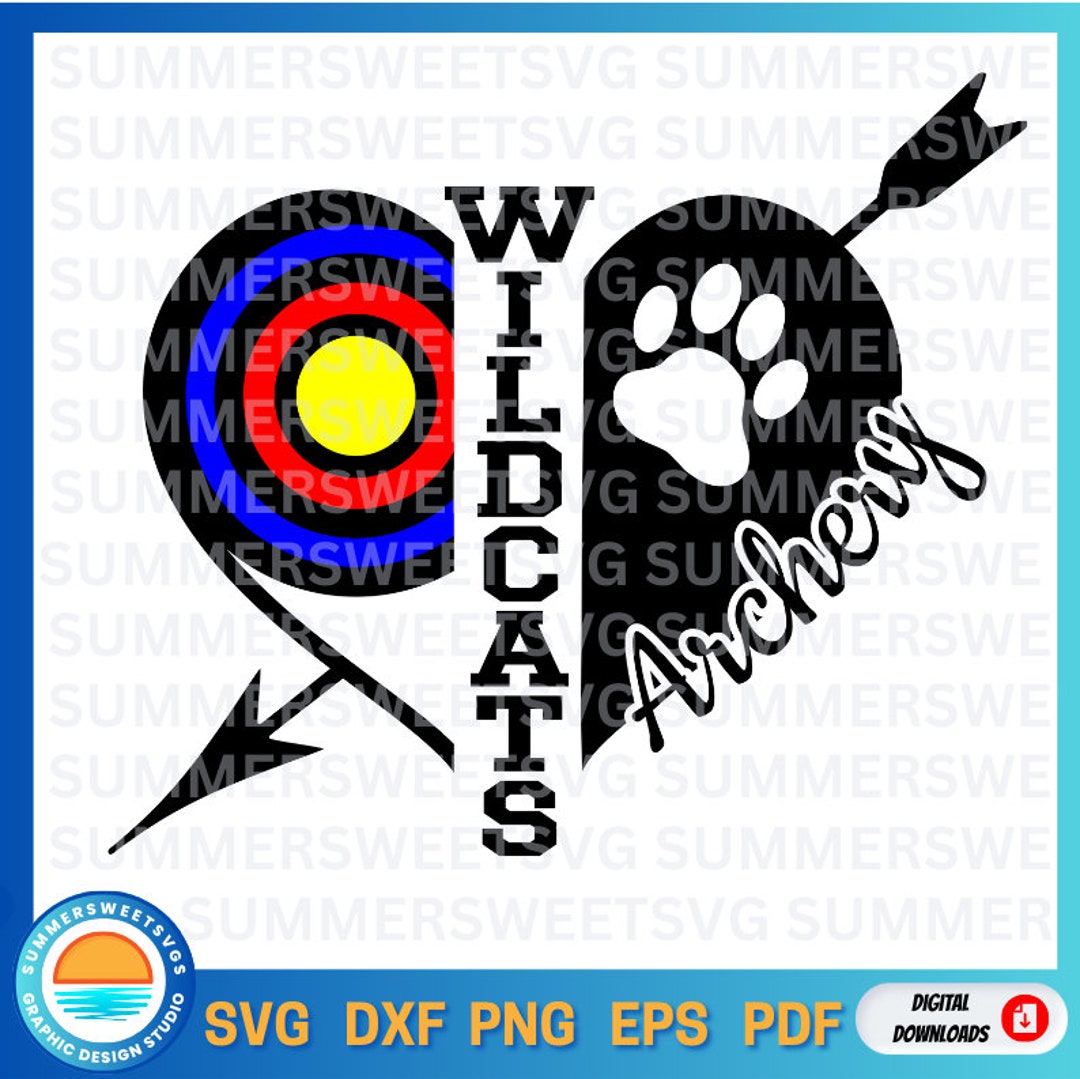 Wildcats Svg, Archery Svg, Archery Mom Svg, Team Spirit Svg, Lady ...