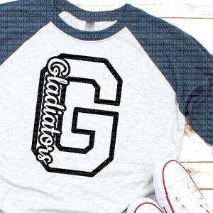 Gladiators svg, Cheerleader svg, School pride svg, cheer svg, school spirit svg,sublimation png, svg, dxf, cricut cut file, digital cut file image 6
