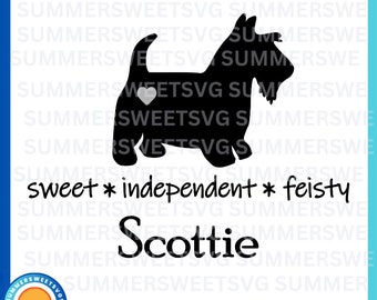 Scottie dog SVG,  scottie dog, scottish terrier cut file, Scottie dog mom, dxf, png, svg, digital download