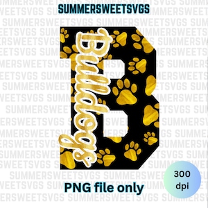 Bulldog PNG, Empreinte de patte de bouledogue, conception de sublimation de bouledogues, téléchargement numérique de bouledogue pour la sublimation ou l&#39;impression