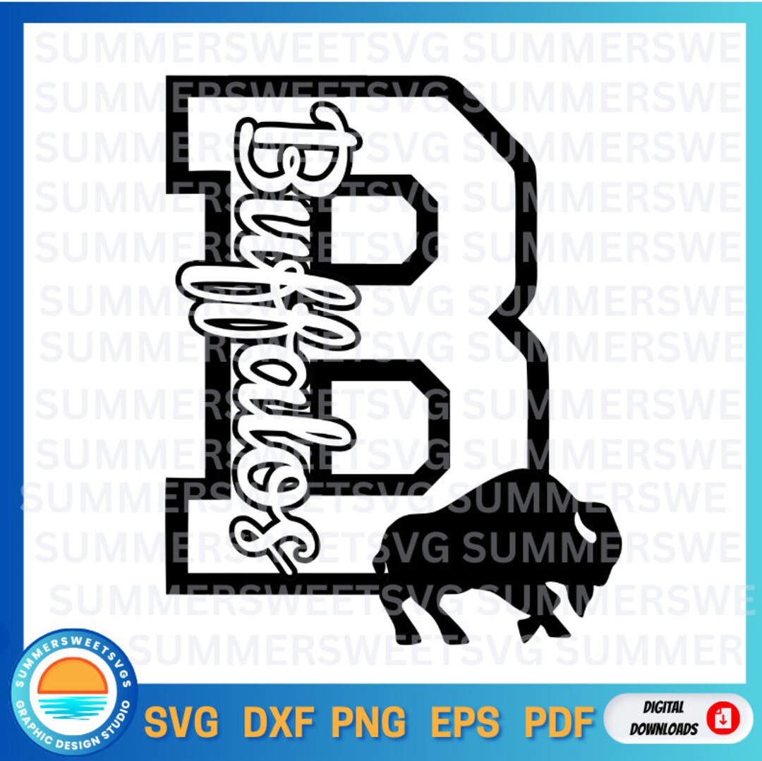 Buffalo Svg, Buffalo Png, Cheer Svg, Buffalos Svg, Team Spirit Svg ...