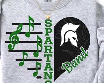 Spartan SVG, Spartan png, marching band svg, band svg, high school band, team spirit svg, t shirt design, svg cut file, cricut silhouette