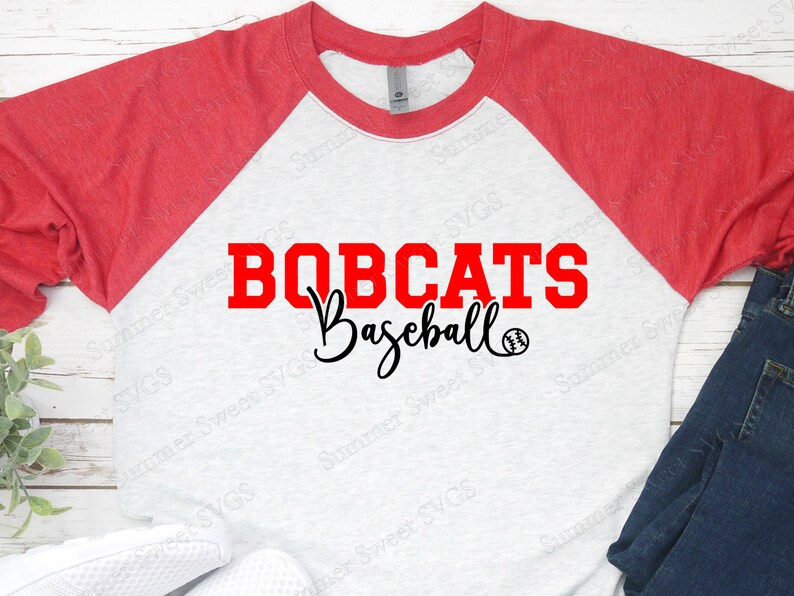 Bobcats SVG baseball svg Bobcats baseball shirt svg | Etsy