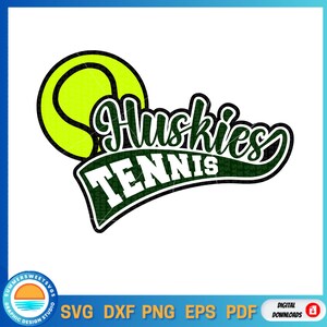 husky tennis svg dxf png sport svg tennis design cricut coupe fichier tennis design pour filles garçons hommes esprit d'équipe silhouette tshirt