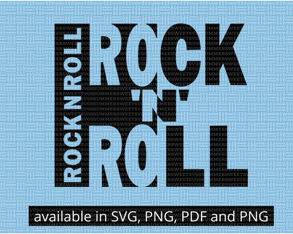 Rock and Roll Svg Rock & Roll Svg Rock N Roll Svg Music - Etsy