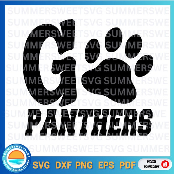 Go Panthers svg, panthers svg, panther svg, panther png, panthers png, panther pride eps, cricut cut file, silhouette, dxf,school spirit svg