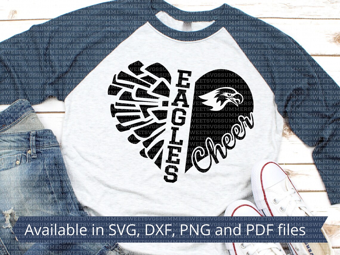 Eagle cheer SVG eagles eagles cheer shirt svg eagle team | Etsy