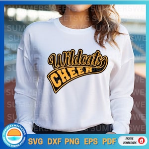 Wildcats svg file, Wildcats cheer svg, Team spirit png, Wildcat mom eps, Football dxf,  cricut cut file, digital download files, silhouette