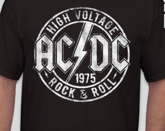 AC//DC High Voltage Live 1975 Youth Pullover Hoodie Sweatshirt Black