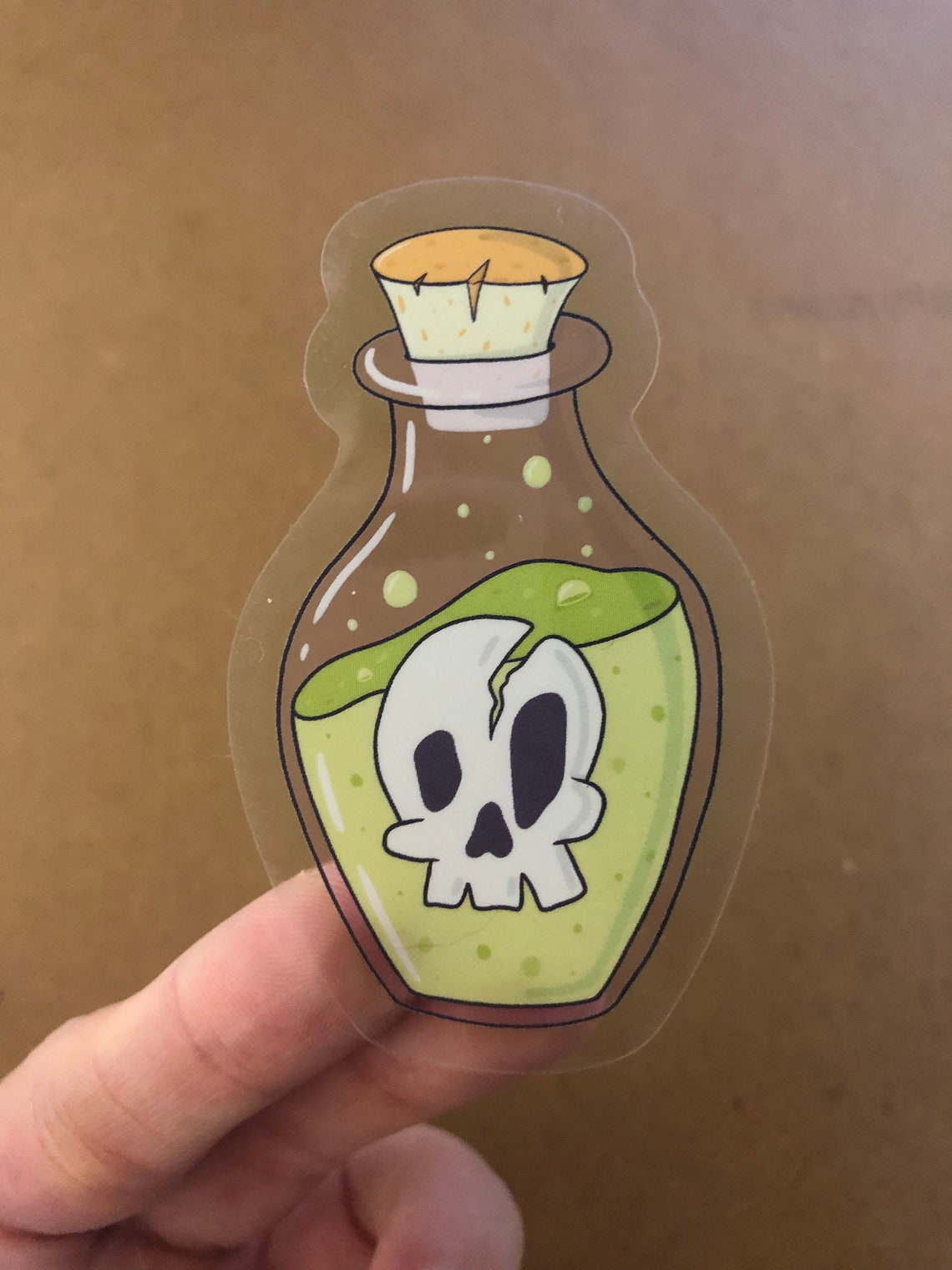 Poison Bottle Sticker Etsy