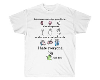 I Don't Care What Colour Your Skin Funny Shirt
