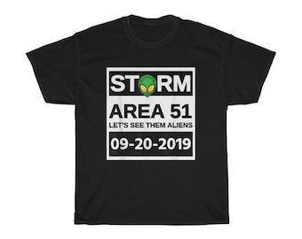 Storm Area 51 Alien T-Shirt - They Can't Stop All Of Us