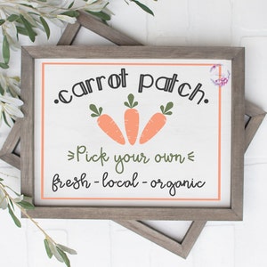 Carrot Patch SVG | Easter Printable