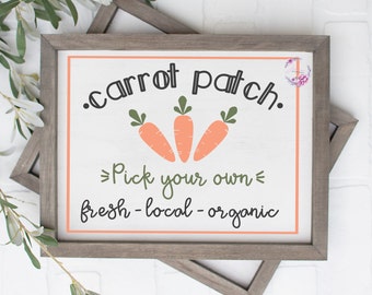 Carrot Patch SVG | Easter Printable