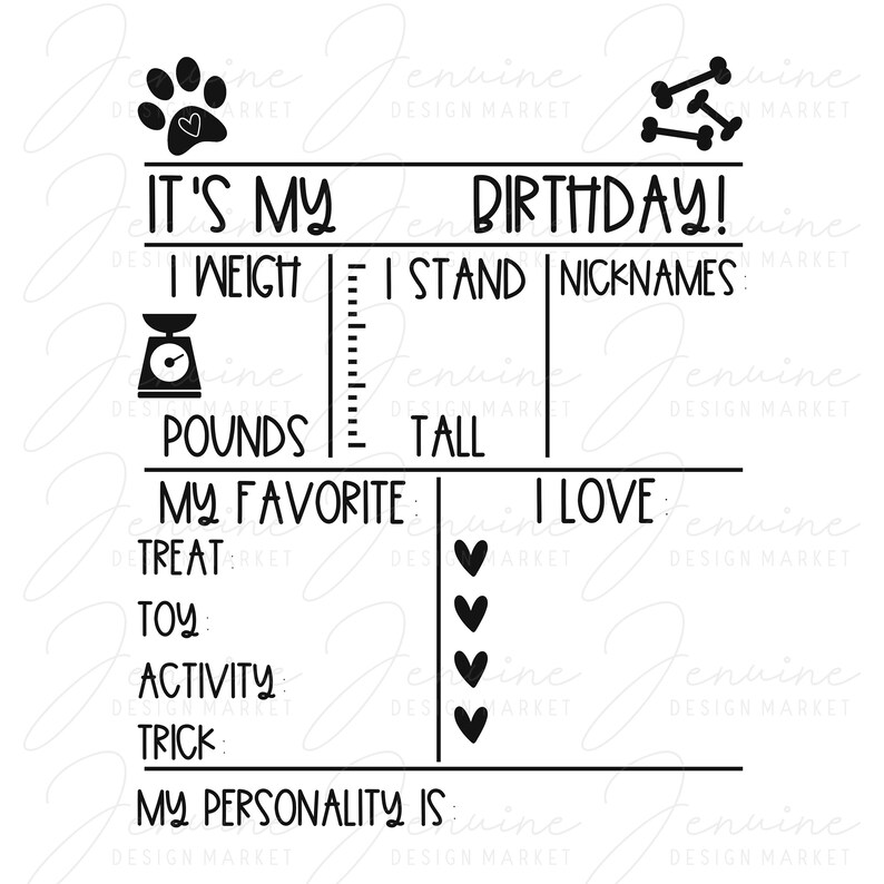Download Dog Birthday Sign Dog Birthday Board Svg Printable Birthday Sign For Pet Pet Supplies Urns Memorials Tomtherapy Co Il