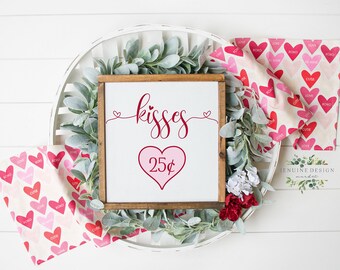 Kisses SVG | Valentine's Day SVG | Valentine's Day Printable