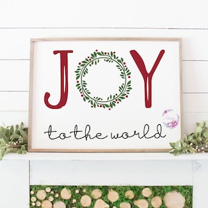 Joy To The World SVG | Joy SVG | Printable Christmas Sign