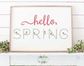 Hallo Frühling SVG | Frühling Printable