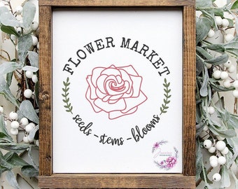 Flower Market SVG | Spring Printable