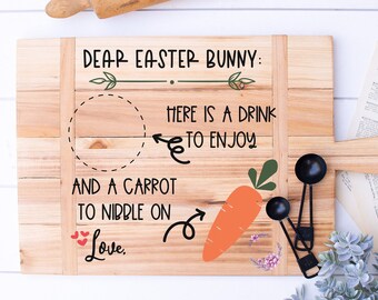 Easter Bunny Plate SVG | Carrots Plate Digital File