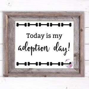 Printable Dog Adoption Sign | Dog Adoption Day SVG | Adoption Photo Prop