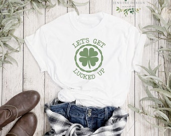 Let's Get Lucked Up SVG | Funny St. Patrick's Day Drinking SVG (Digital Download)