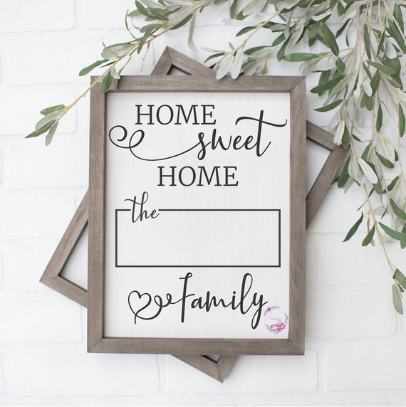 Download Family Name Svg Personalized Housewarming Gift Svg Family Established Svg Custom Family Sign Svg Personalized Home Sweet Home Svg Drawing Illustration Digital Tripod Ee