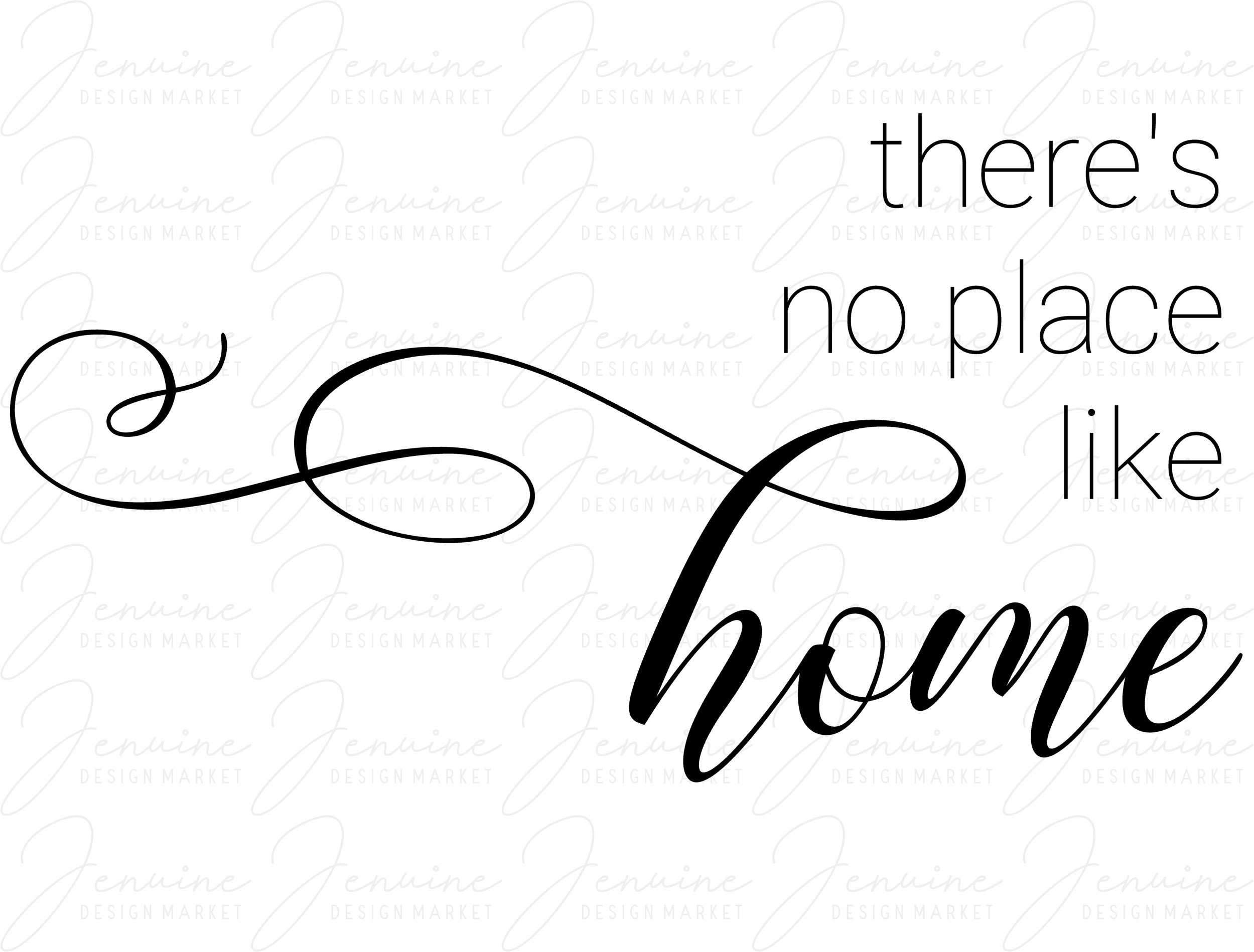There's No Place Like Home SVG Cut File Digital Download - Etsy