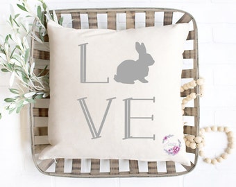 Bunny "Love" SVG | Easter SVG | Printable Easter Decor