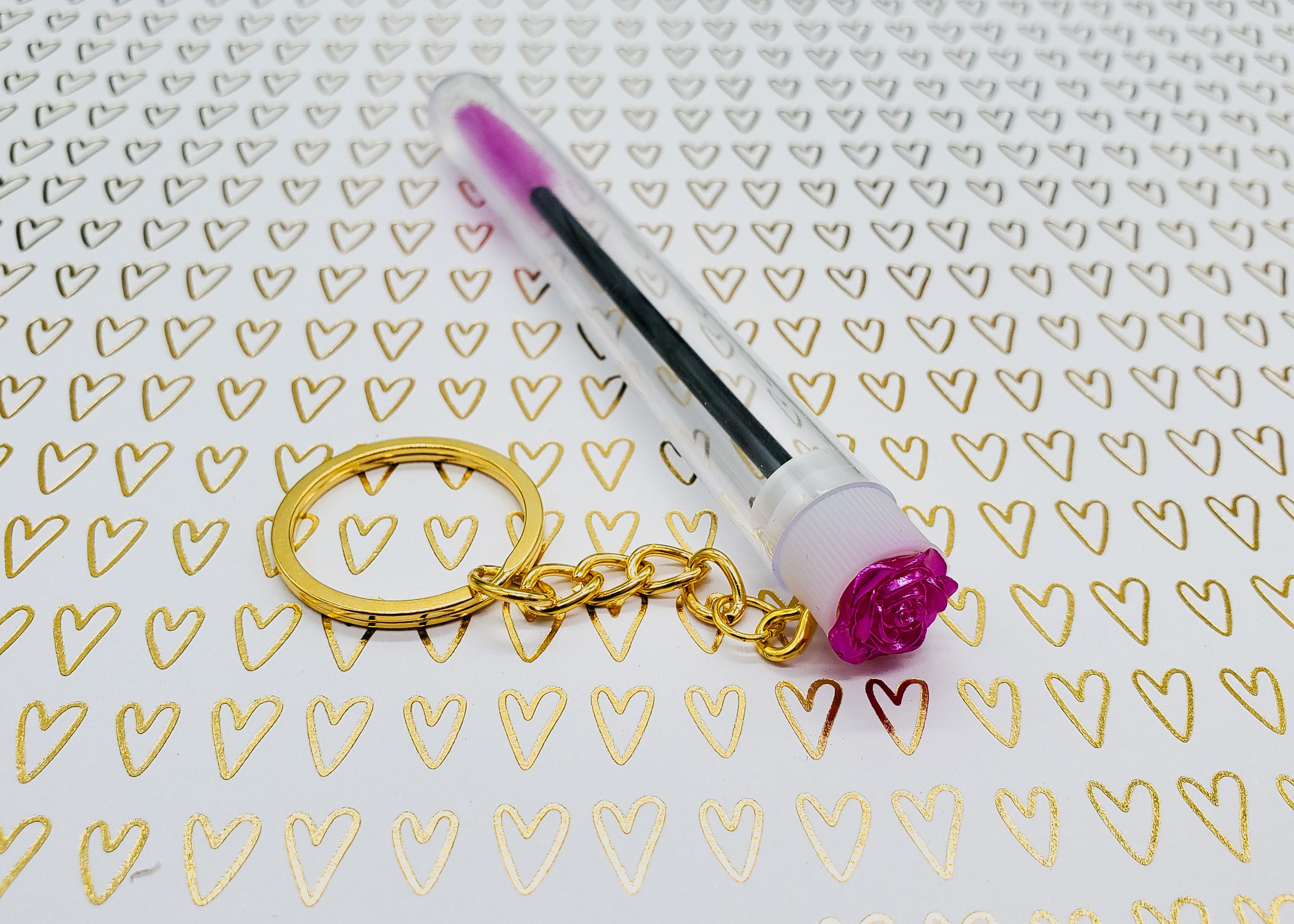 Lash Wands Gold Keychains Custom Set Lash Wands Holder Etsy